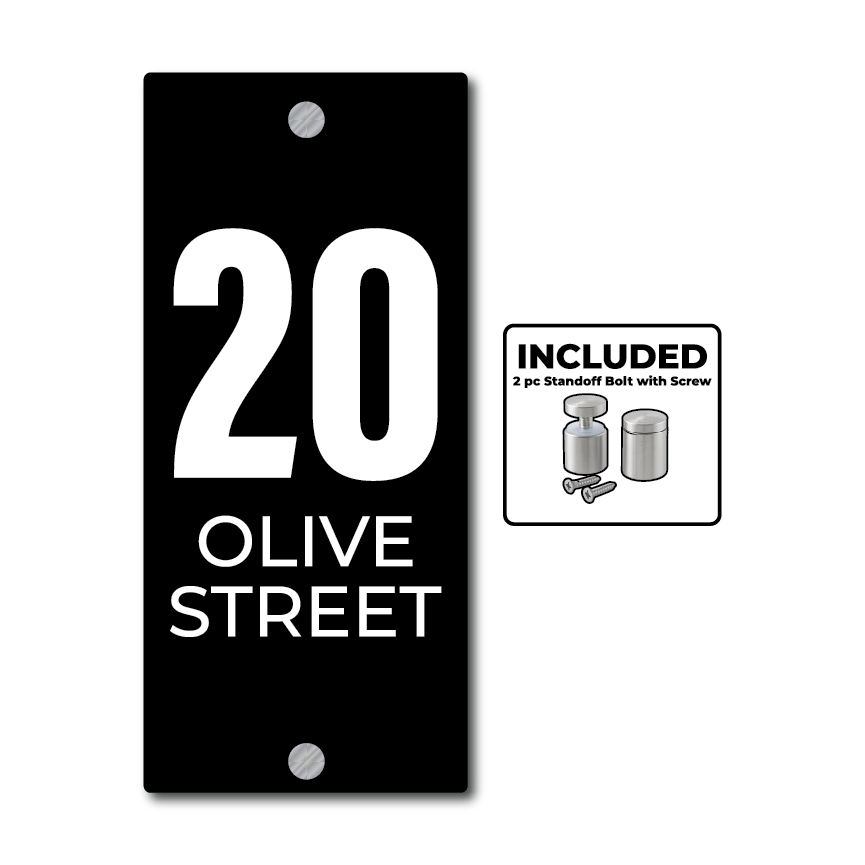 House Number Plate: Simple