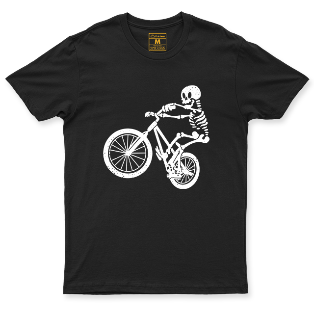 Drifit Shirt: Skeleton Cyclist
