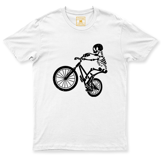 Drifit Shirt: Skeleton Cyclist