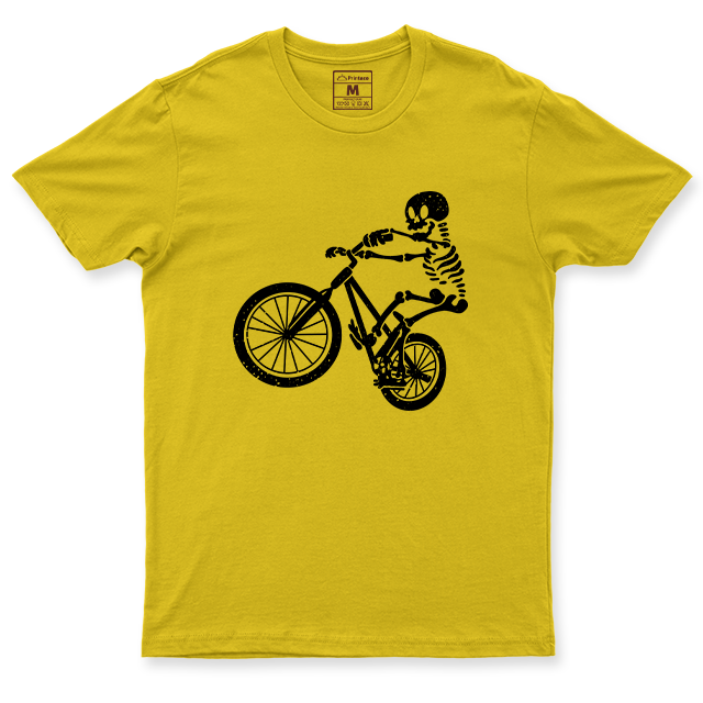 Drifit Shirt: Skeleton Cyclist