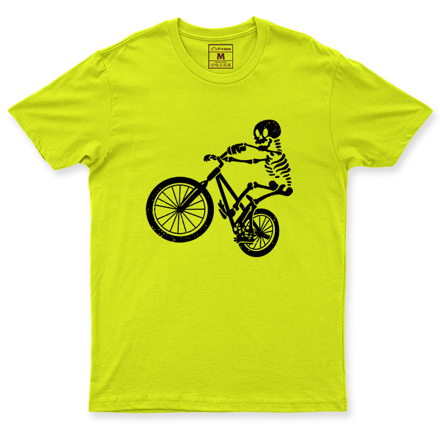 Drifit Shirt: Skeleton Cyclist