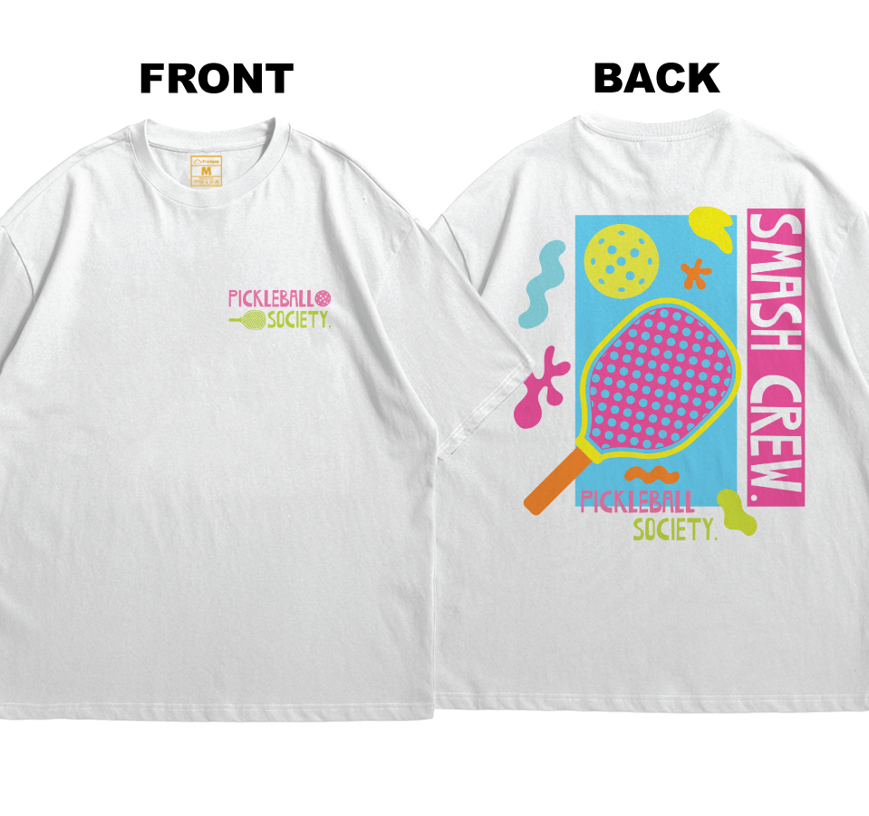Premium Oversized Cotton Shirt: Smash Crew (Front and Back)