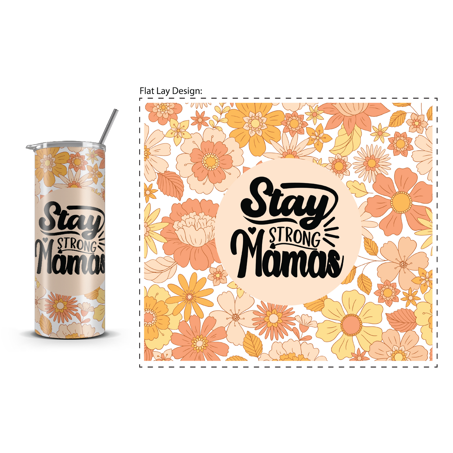 20oz. Slim Tumbler: Stay Strong