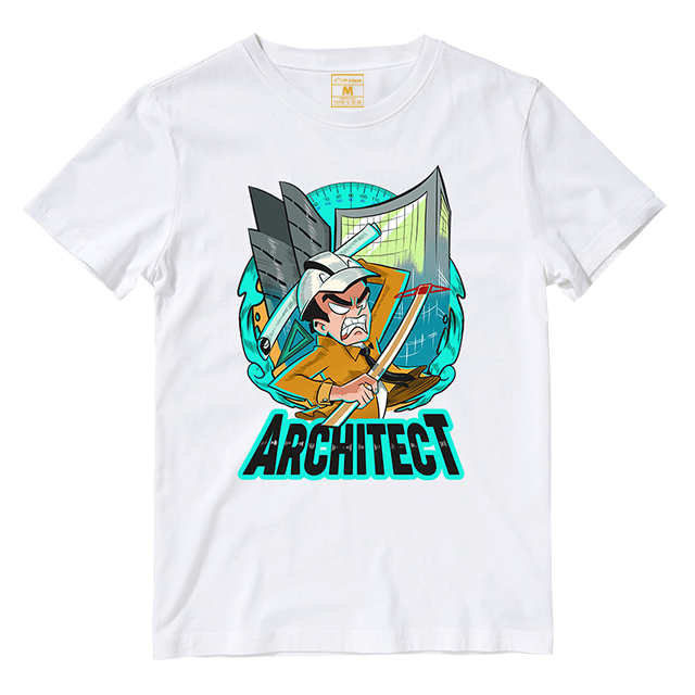 Cotton Shirt: Stressed Architect Male