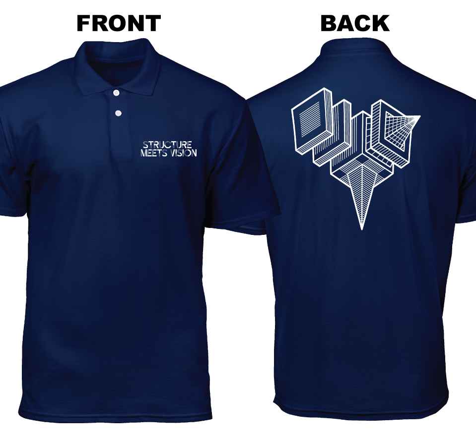 Cotton Polo Shirt: Structure Meets Vision (Front and Back)