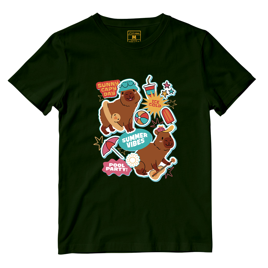 Cotton Shirt: Sunny Cappy Day