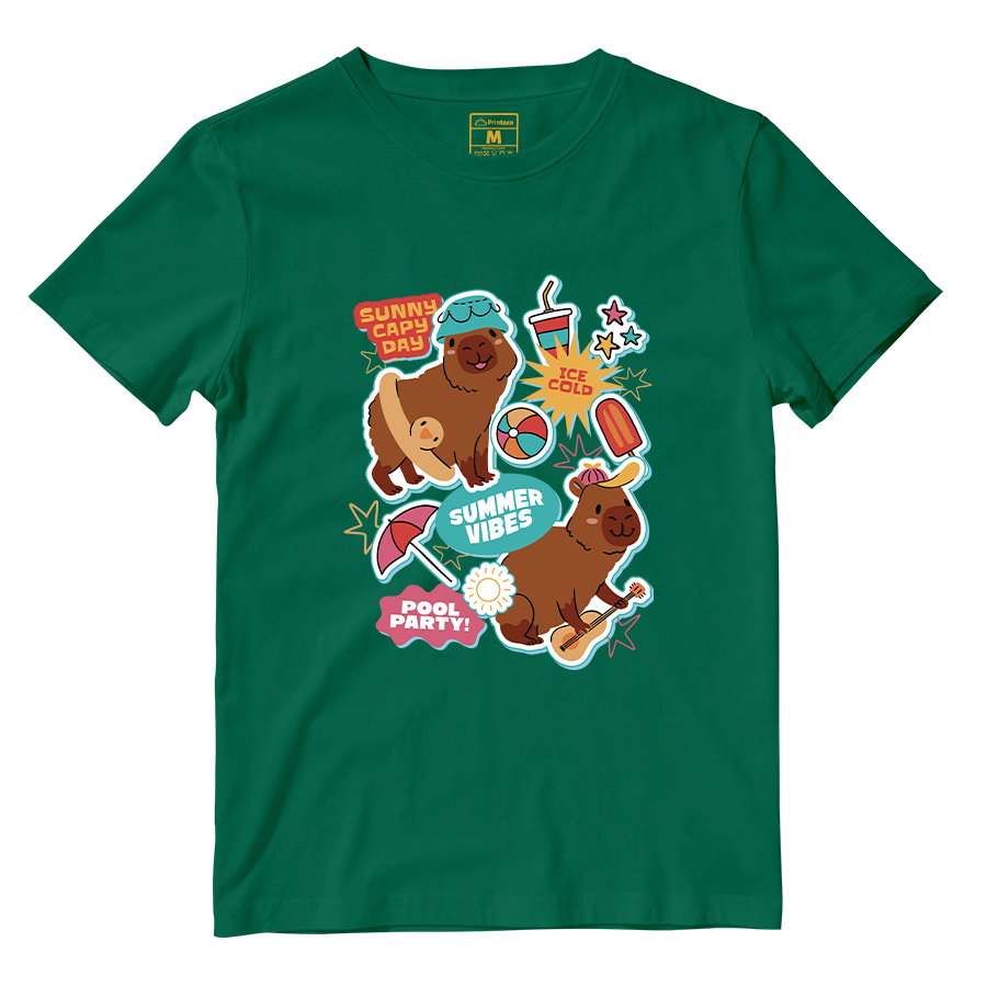 Cotton Shirt: Sunny Cappy Day