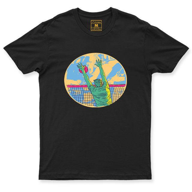Drifit Shirt: Sunset Volleyball