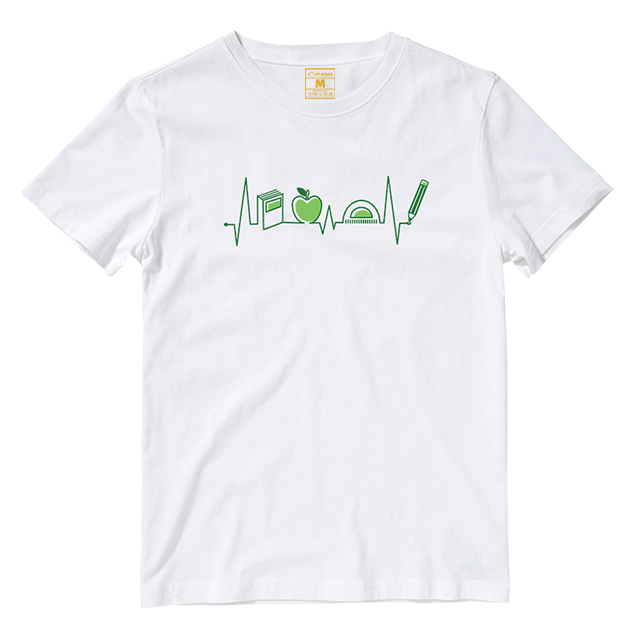 Cotton Shirt: Teacher Heartbeat