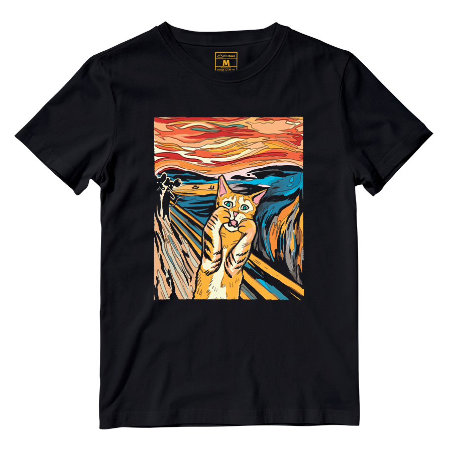 Cotton Shirt: The Screaming Cat