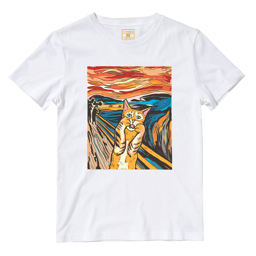 Cotton Shirt: The Screaming Cat