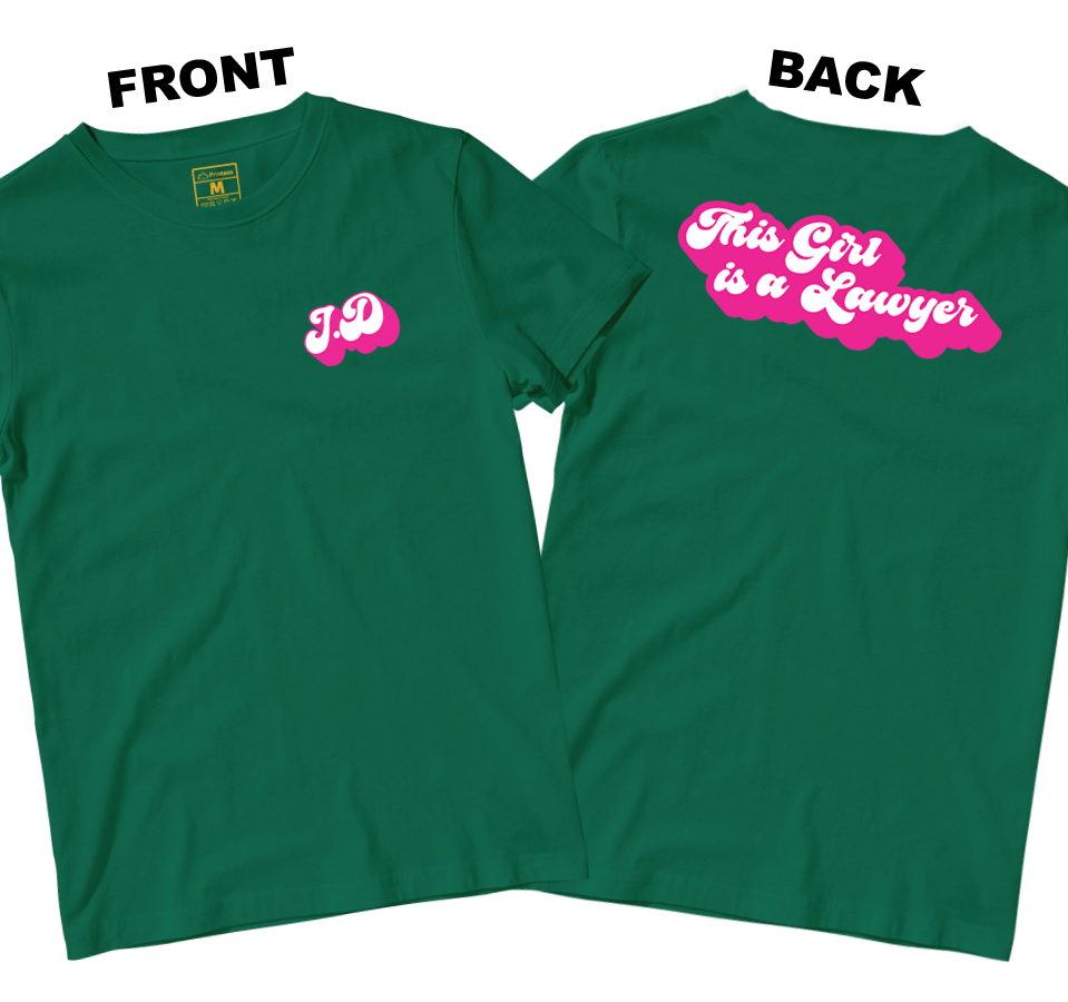 Cotton Shirt: This Girl is a Lawyer (Front and Back)