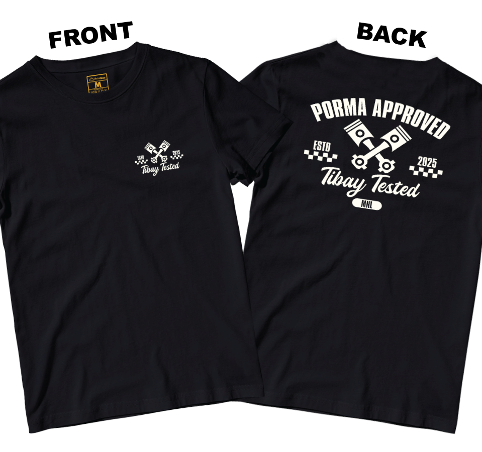 Cotton Shirt: Tibay Tested (Front and Back)