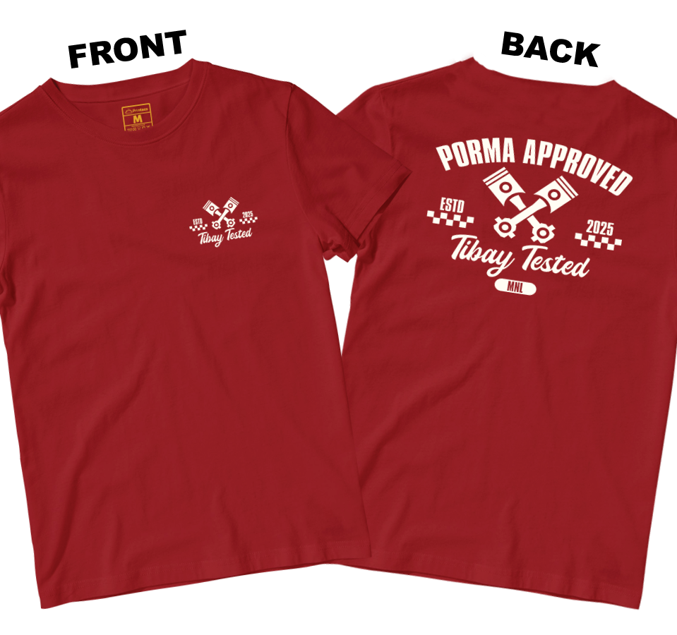 Cotton Shirt: Tibay Tested (Front and Back)