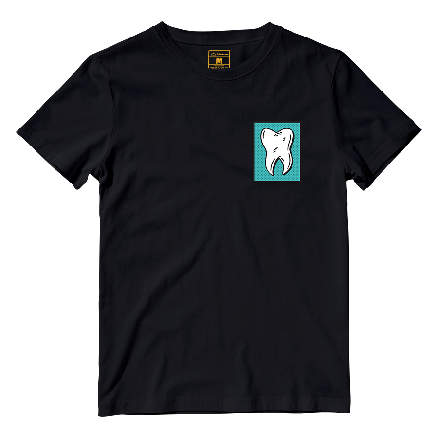 Cotton Shirt: Tooth Comic Pocket
