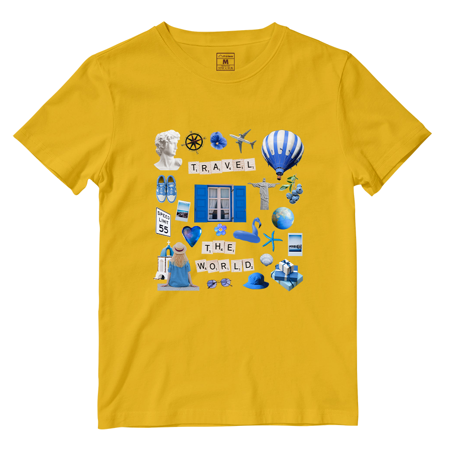 Cotton Shirt: Travel Magazine Cutout