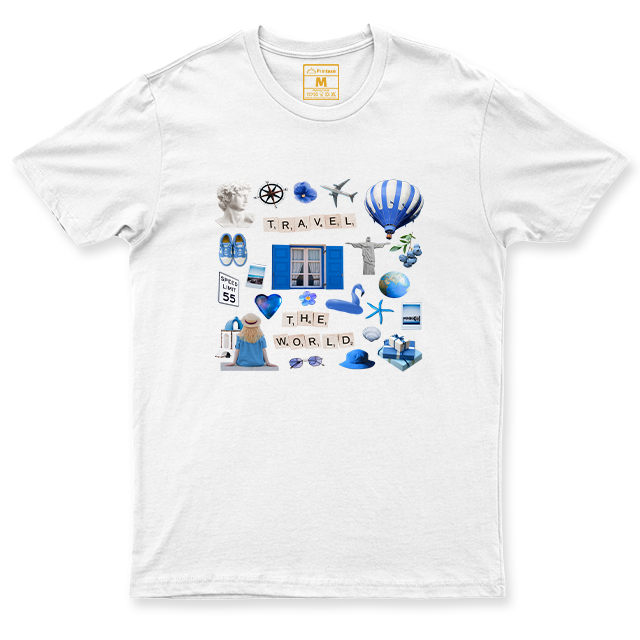 Drifit Shirt: Travel Magazine Cutouts