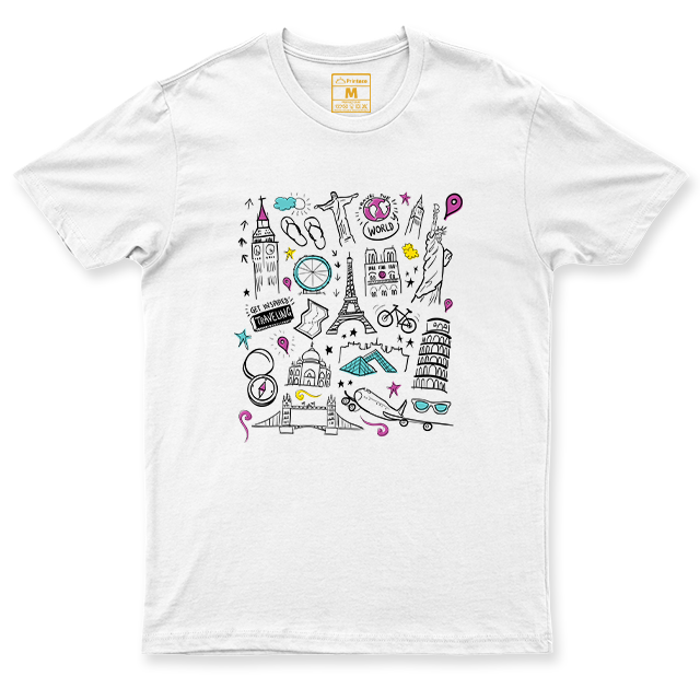 Drifit Shirt: Travel Sketch