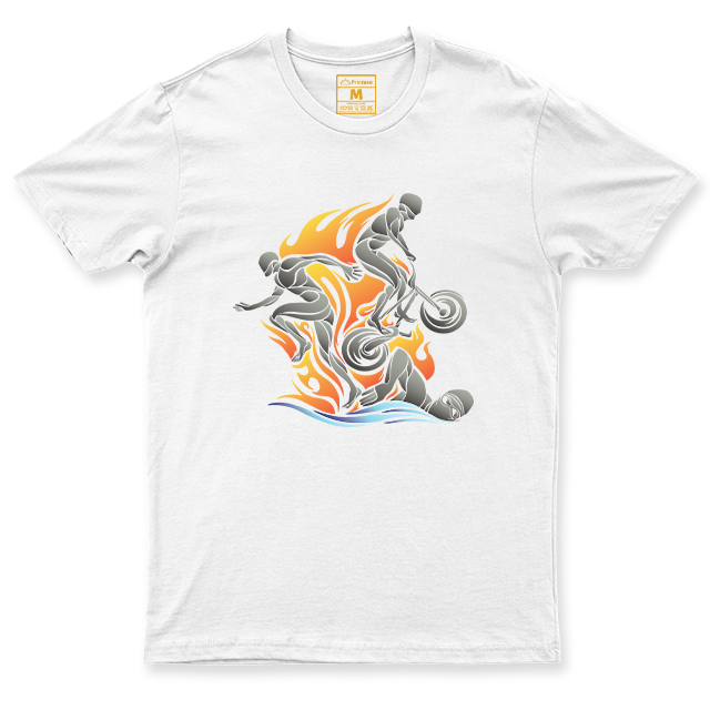 Drifit Shirt: Triathlon Flame