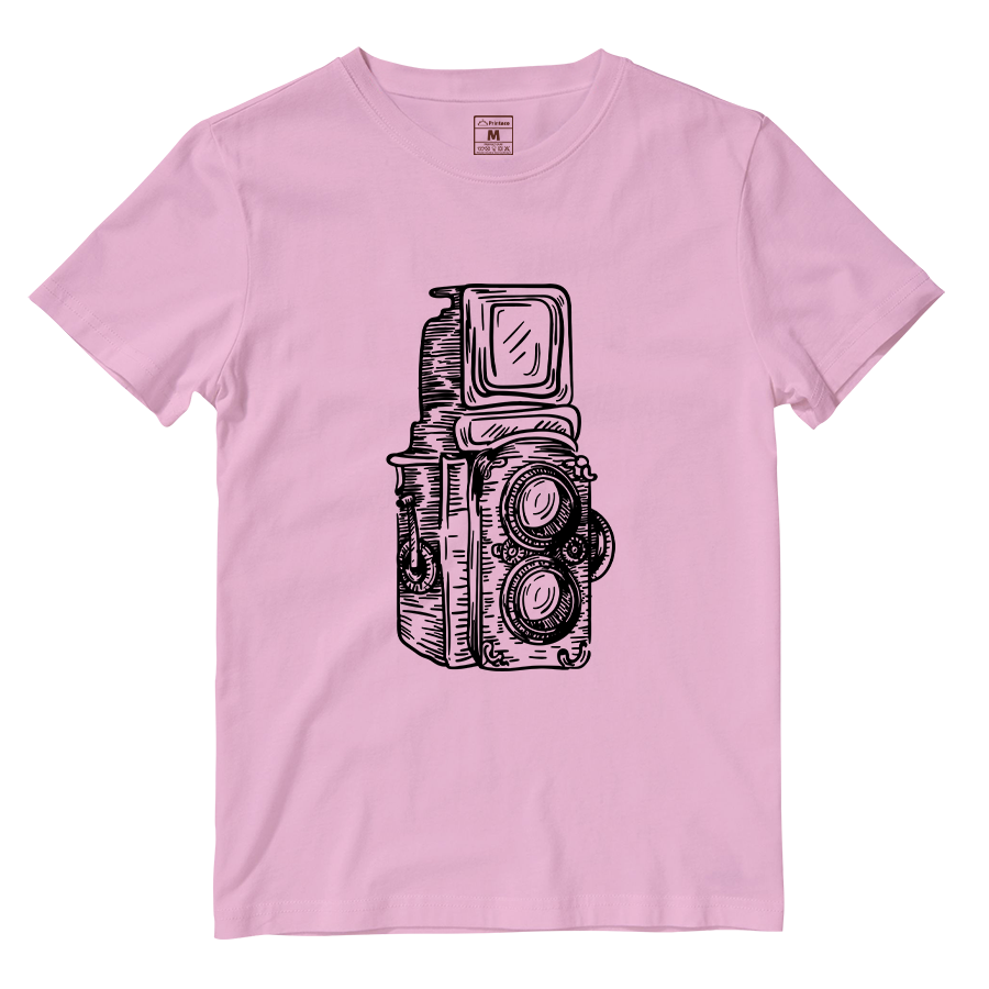 Cotton Shirt: Twin Lens Camera Sketch