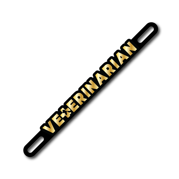 Car Plate Badge: Veterinarian Version 2