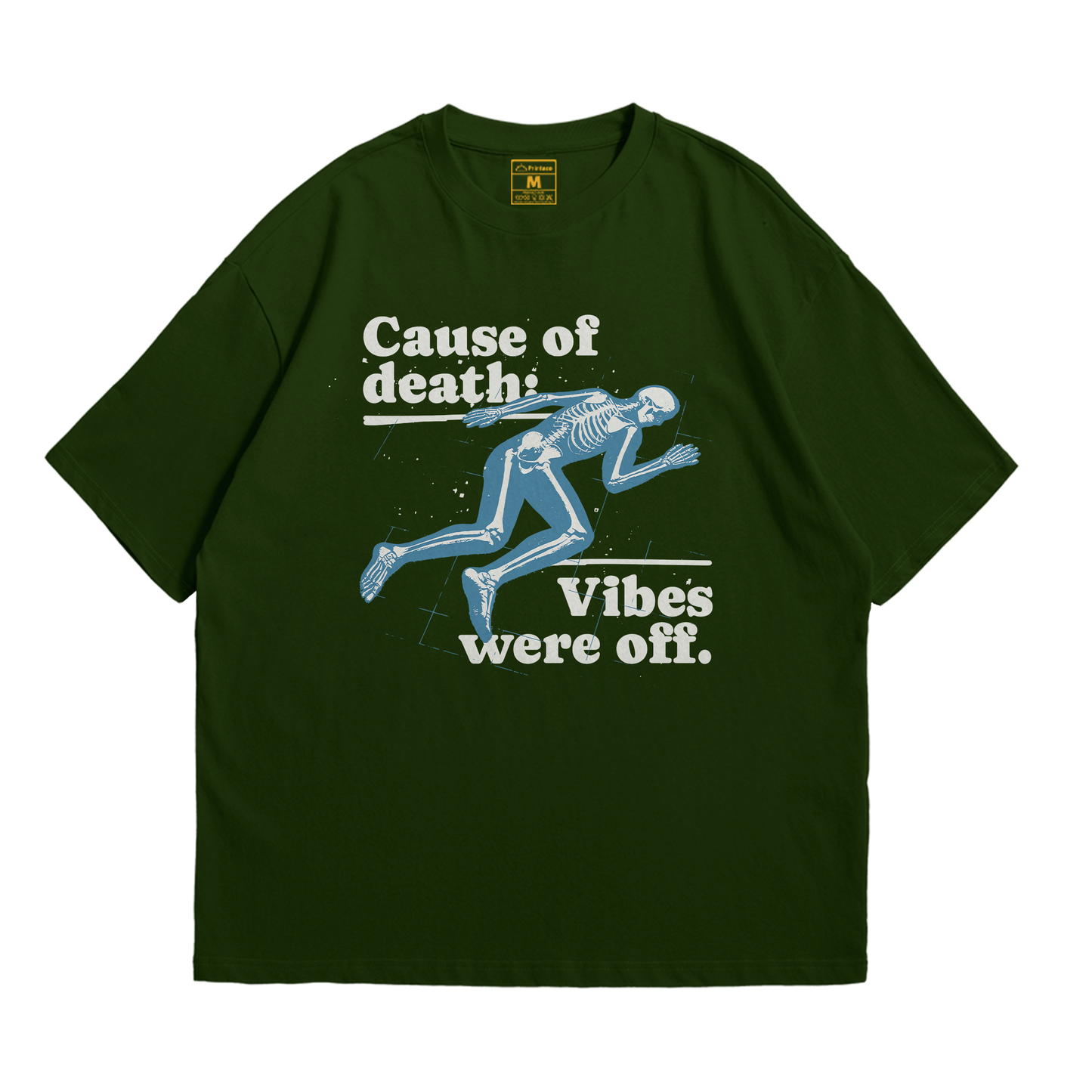 Premium Oversized Cotton Shirt: Vibes Were Off