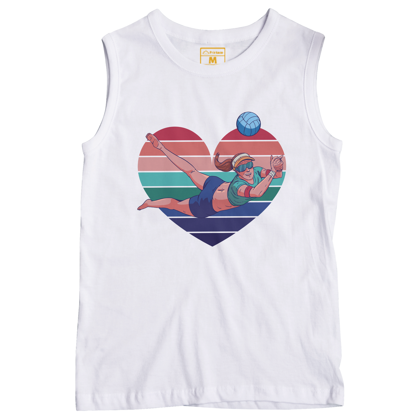 Sleeveless Drifit Shirt: Volleyball Dig