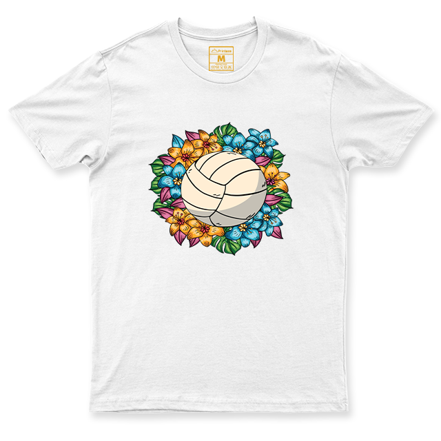 Drifit Shirt: Volleyball Flower