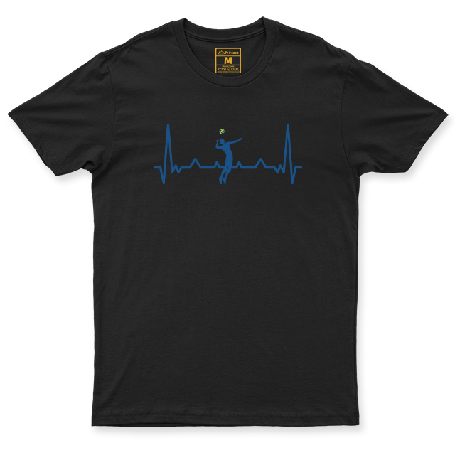 Drifit Shirt: Volleyball Heartbeat