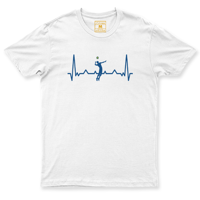 Drifit Shirt: Volleyball Heartbeat