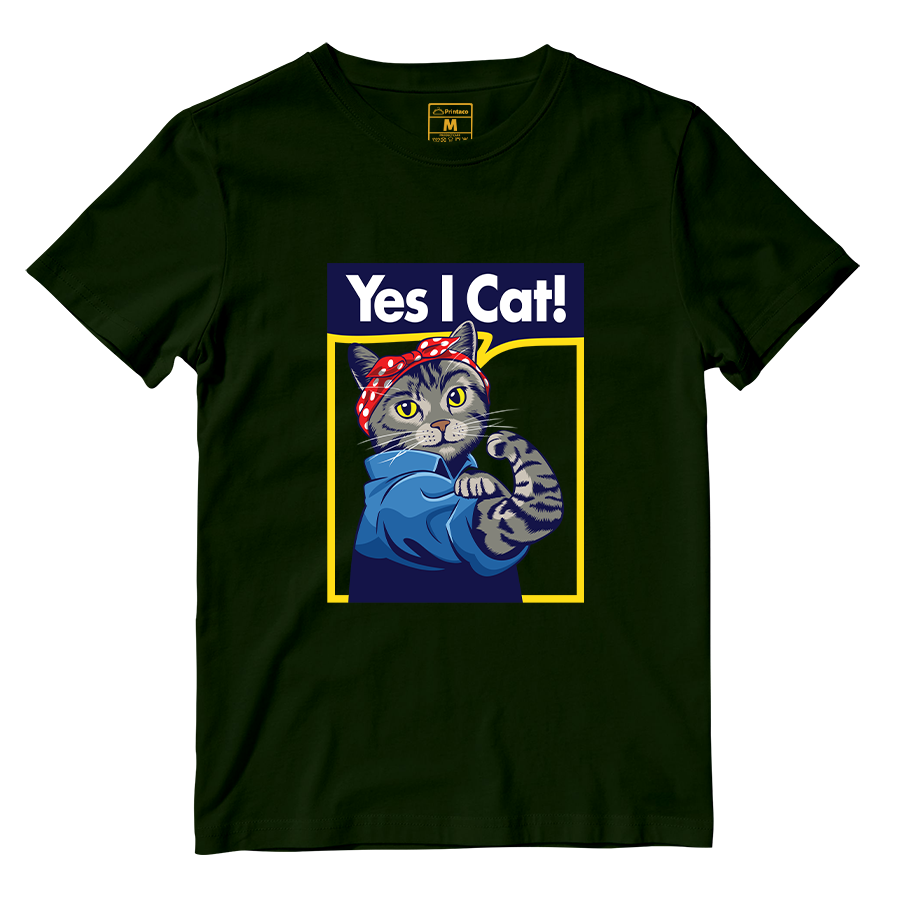 Cotton Shirt: Yes I Cat