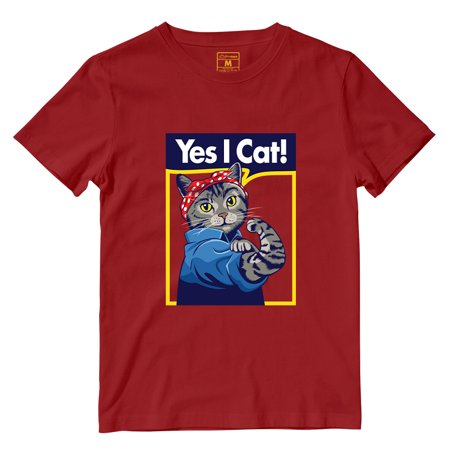 Cotton Shirt: Yes I Cat