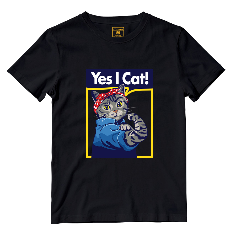 Cotton Shirt: Yes I Cat