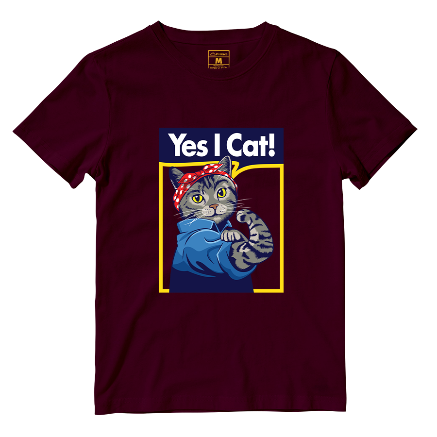 Cotton Shirt: Yes I Cat