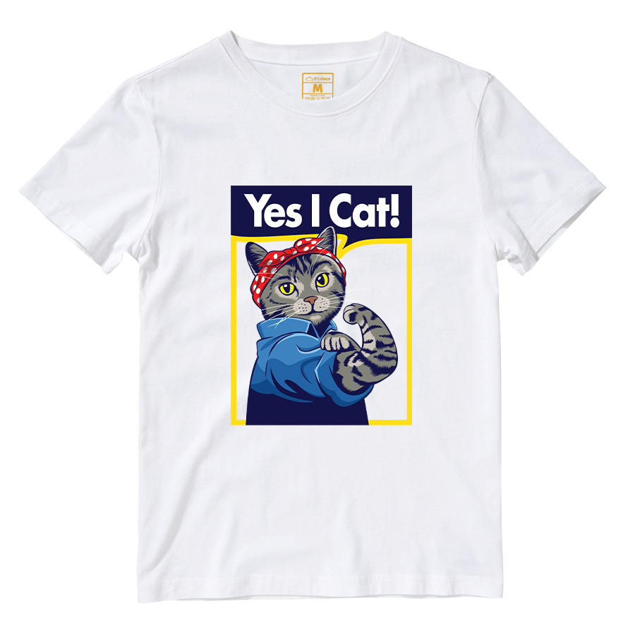 Cotton Shirt: Yes I Cat