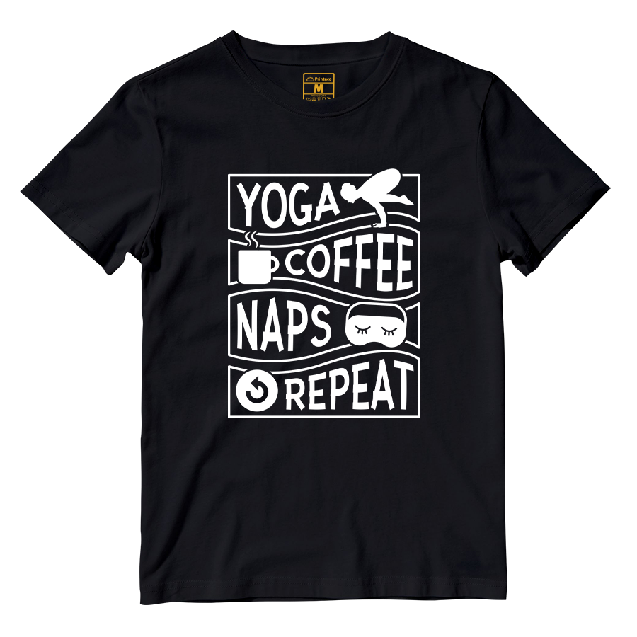 Cotton Shirt: Yoga, coffee, and naps