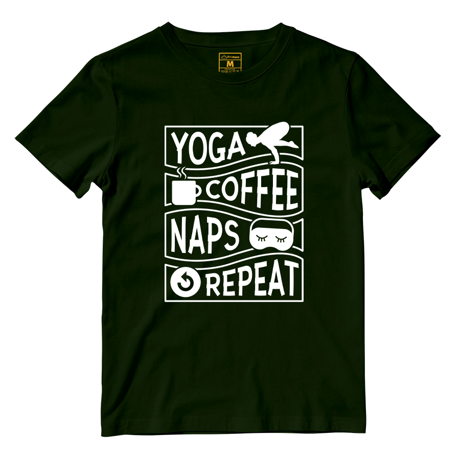 Cotton Shirt: Yoga, coffee, and naps