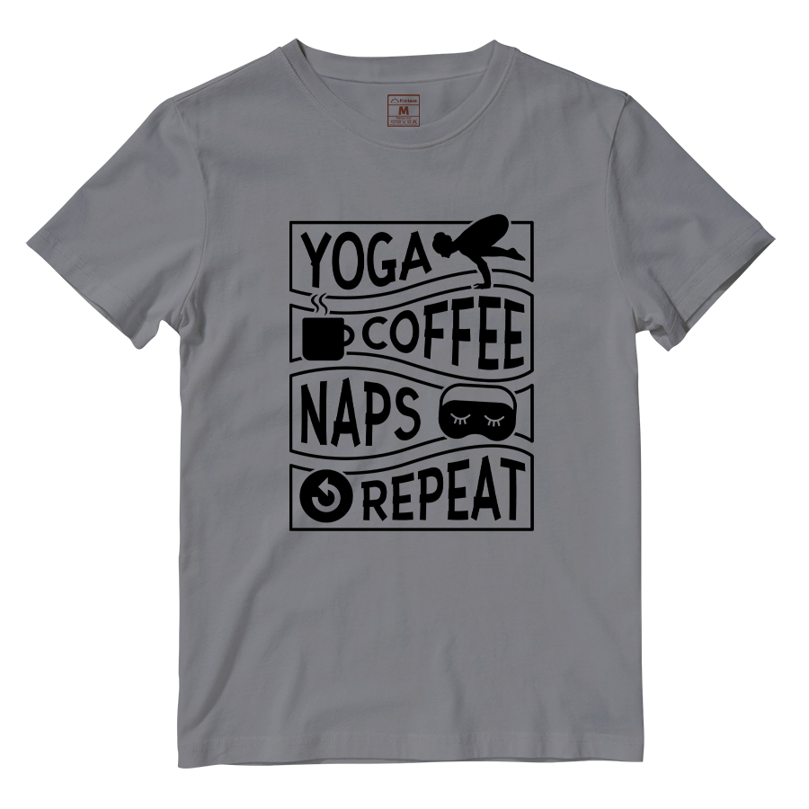 Cotton Shirt: Yoga, coffee, and naps