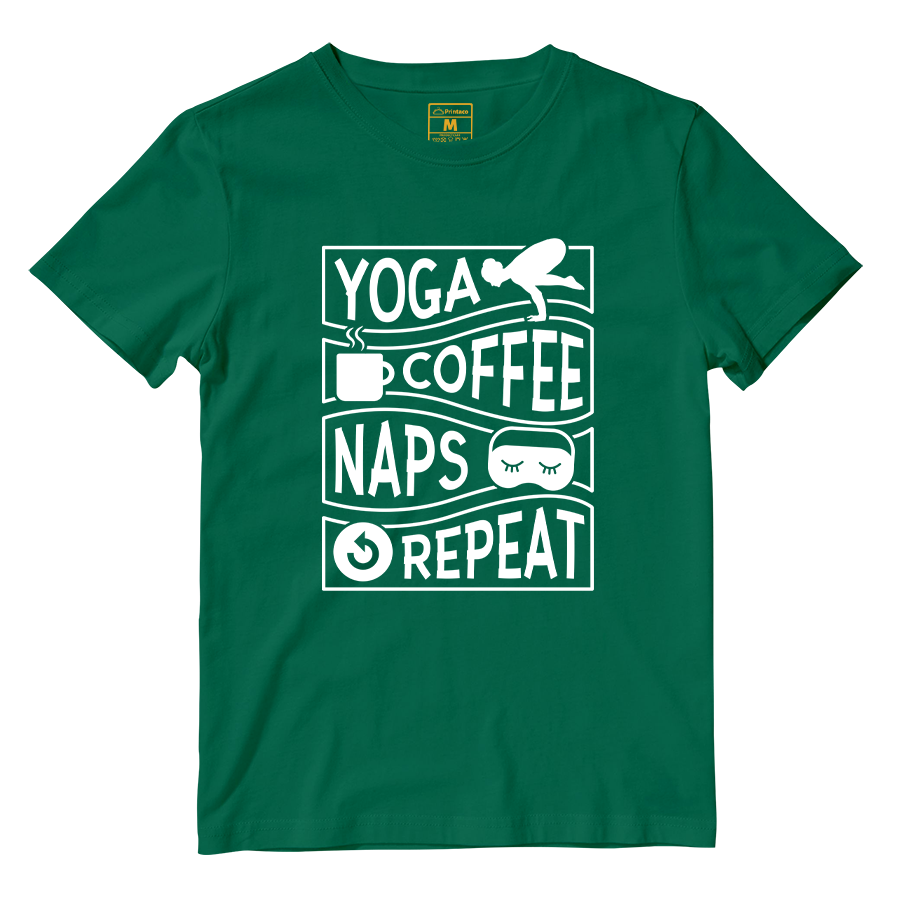 Cotton Shirt: Yoga, coffee, and naps