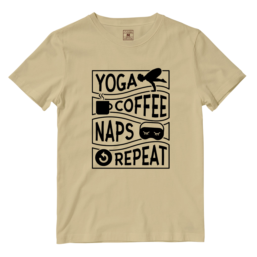 Cotton Shirt: Yoga, coffee, and naps
