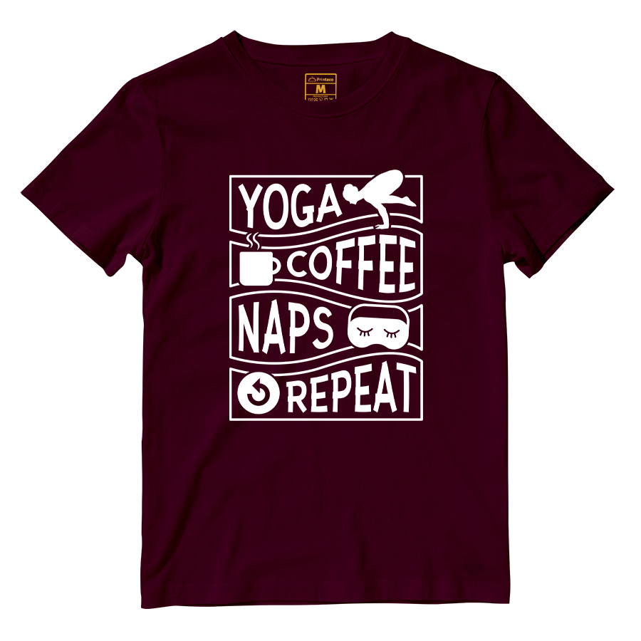 Cotton Shirt: Yoga, coffee, and naps