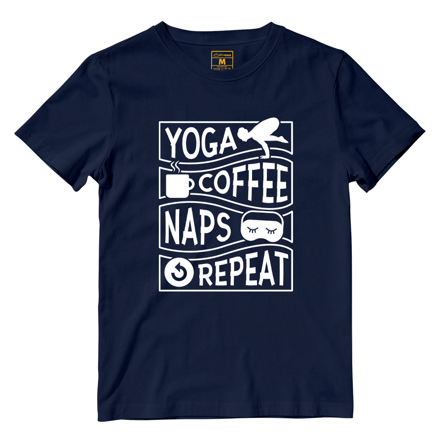 Cotton Shirt: Yoga, coffee, and naps
