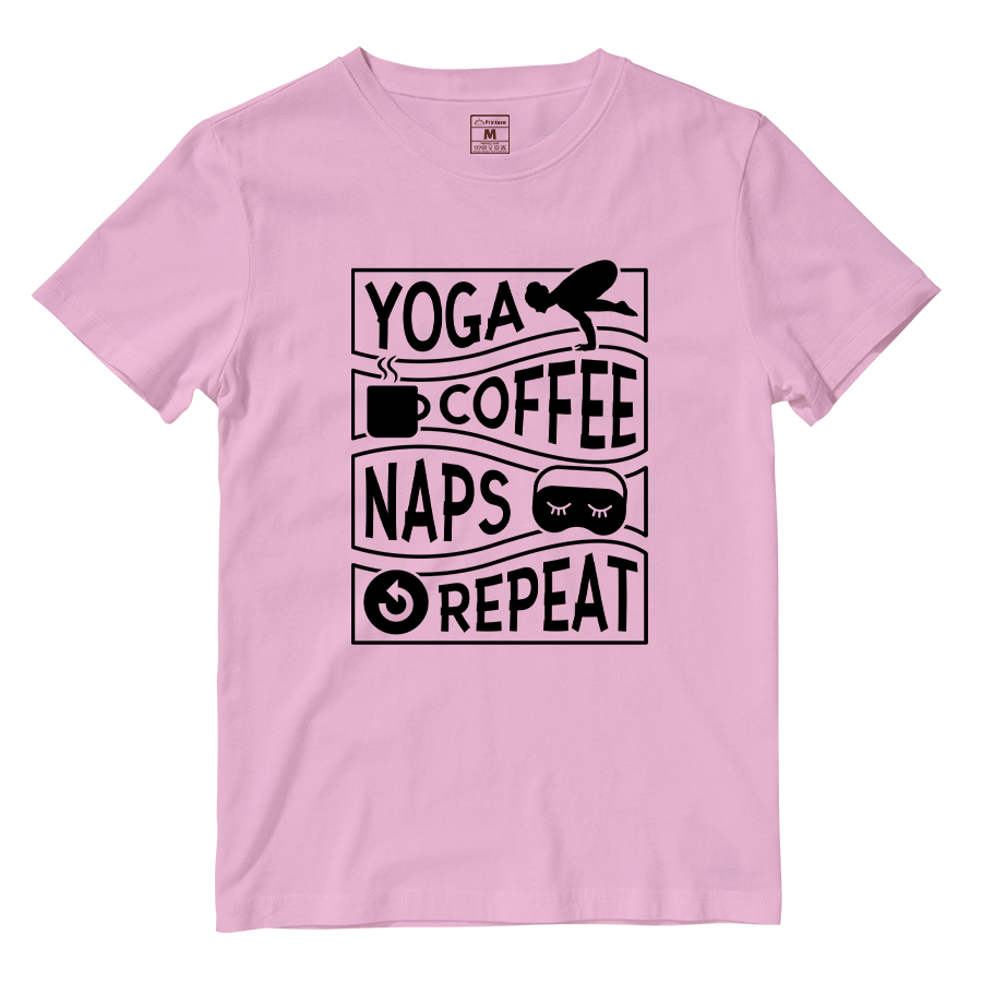 Cotton Shirt: Yoga, coffee, and naps