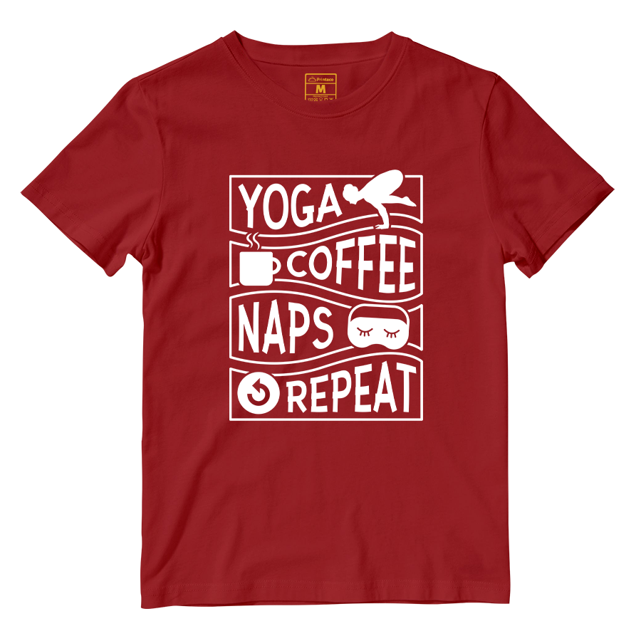 Cotton Shirt: Yoga, coffee, and naps