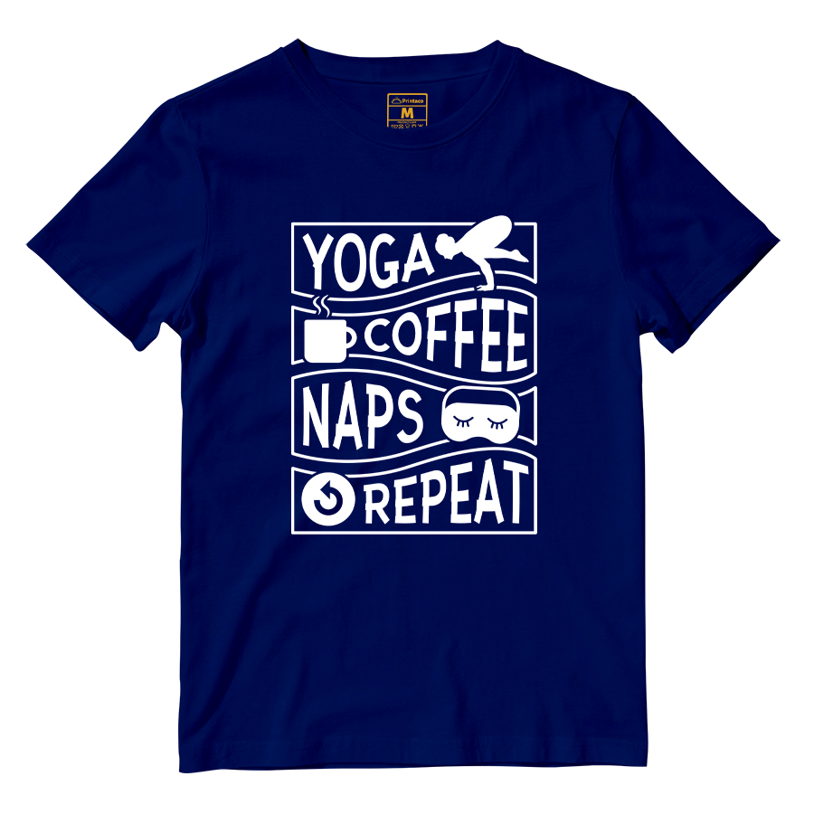 Cotton Shirt: Yoga, coffee, and naps