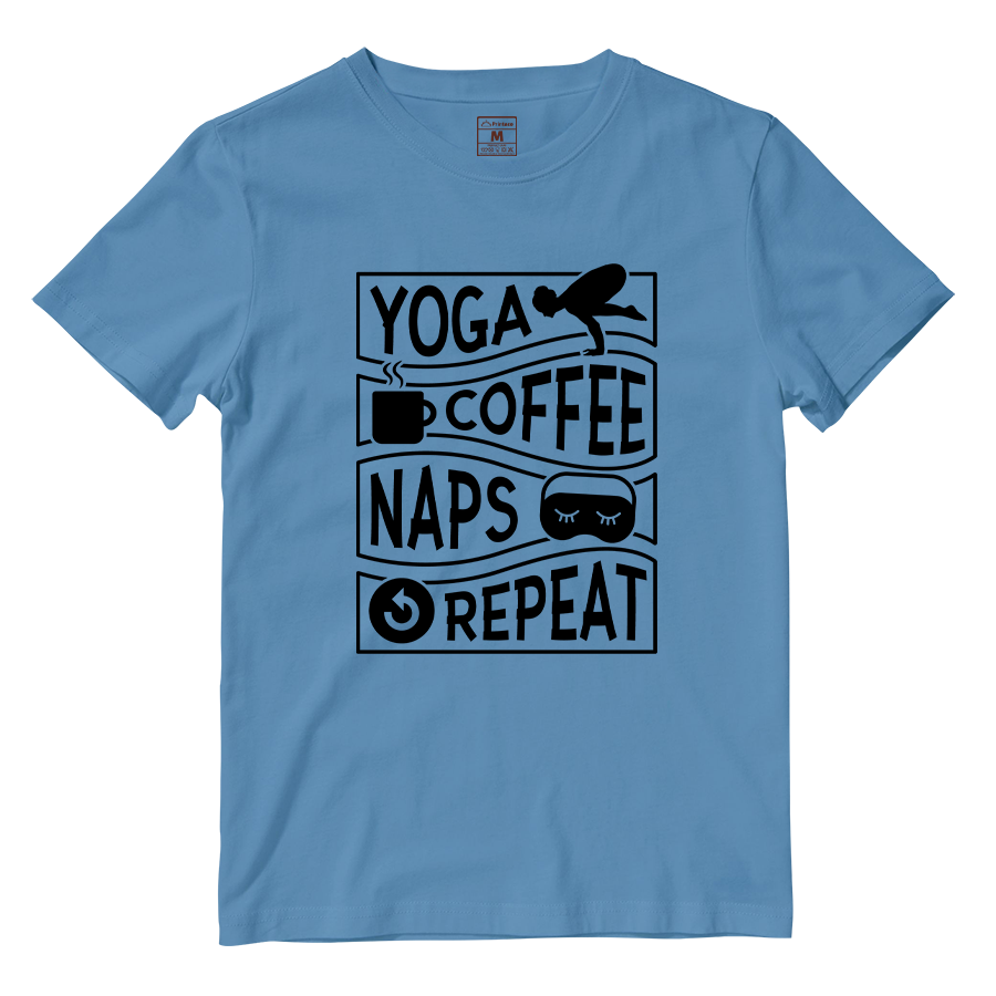 Cotton Shirt: Yoga, coffee, and naps