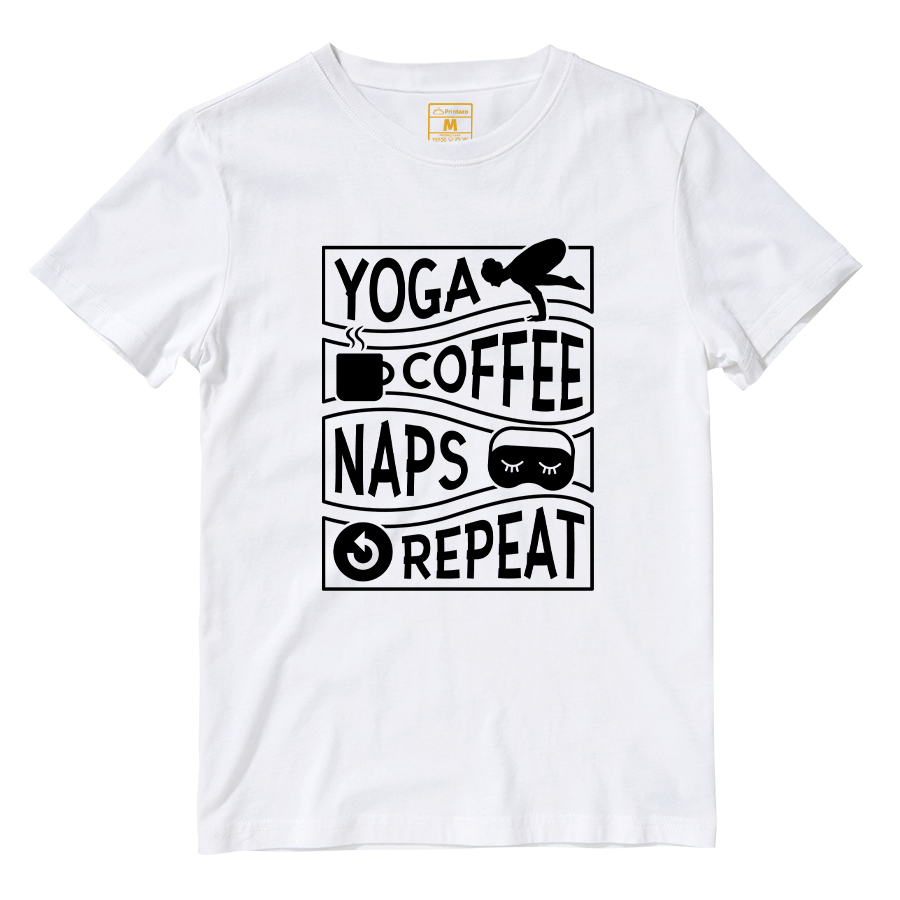 Cotton Shirt: Yoga, coffee, and naps