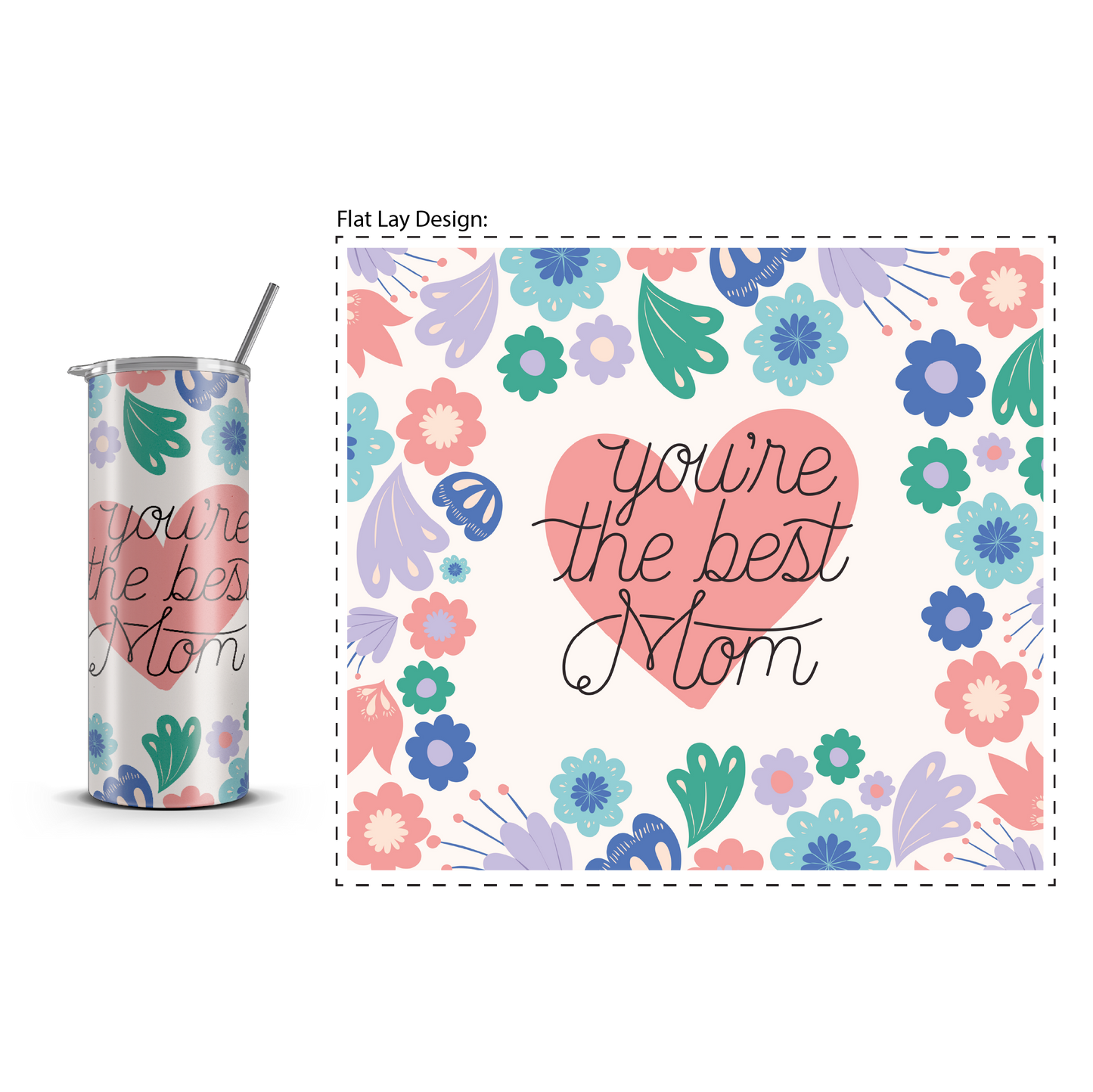 20oz. Slim Tumbler: You're The Best