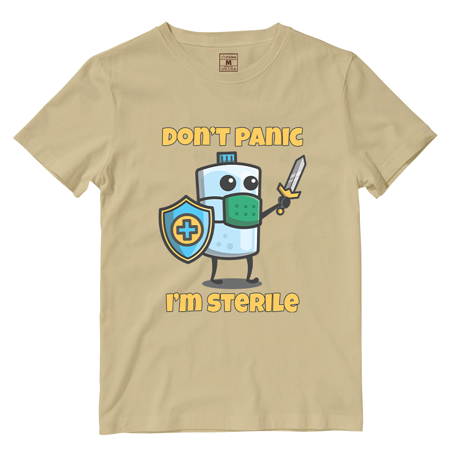 Cotton Shirt: Dont Panic Im Sterile