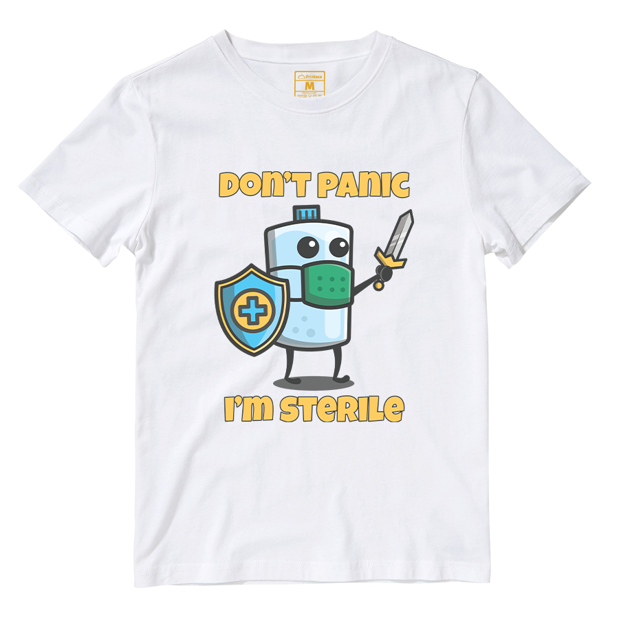 Cotton Shirt: Dont Panic Im Sterile